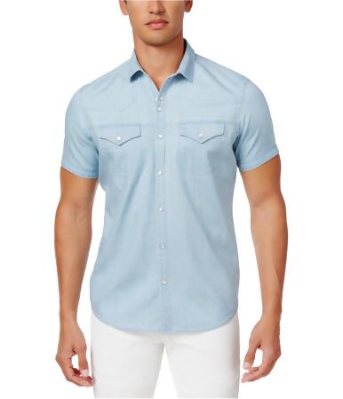 I-n-c Mens Chambray Button Up Shirt - S