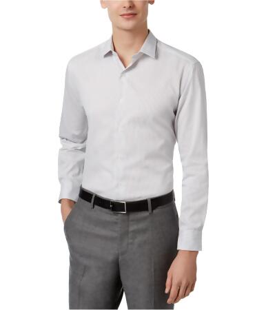 Alfani Mens Textured Button Up Dress Shirt - 18-18 1/2