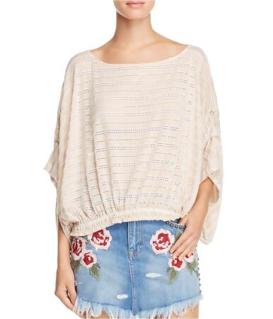 Free People Womens Azelea Dolman Sleeve Knit Blouse - L