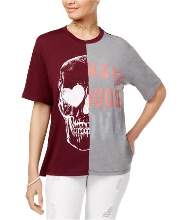 Love Tribe Womens Skull Choose Love Graphic T-Shirt - XS