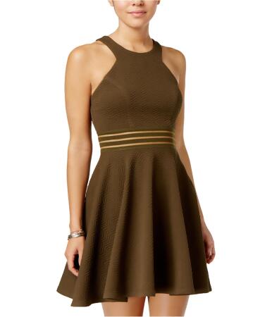 City Studio Womens Strappy Fit Flare Dress - 7