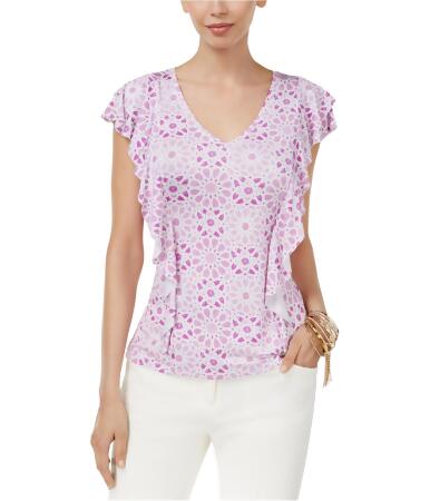 Thalia Sodi Womens Ruffled Knit Blouse - S