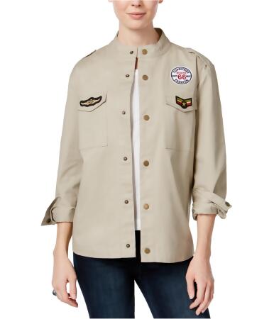 Seven Sisters Womens Patched Military Jacket - S