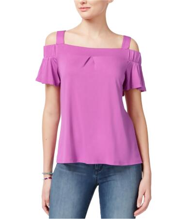 Ultra Flirt Womens Flutter Knit Blouse - L