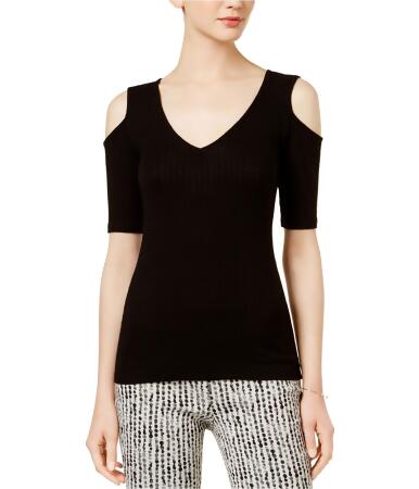 Bar Iii Womens Ribbed Knit Blouse - XS