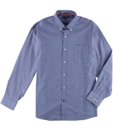 Tommy Hilfiger Mens Chambray Button Up Dress Shirt - 18