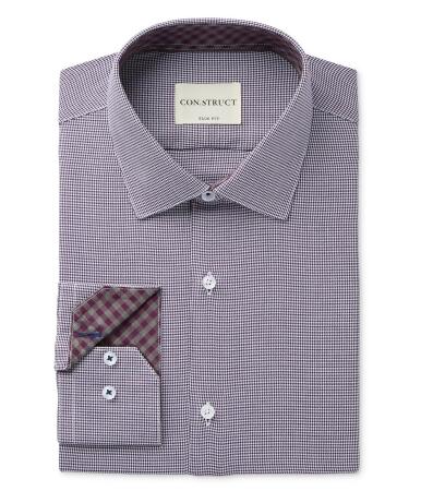 Con.struct Mens Mini-Houndstooth Button Up Dress Shirt - 16 1/2