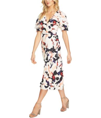 1.State Womens Floral Wrap Dress - S