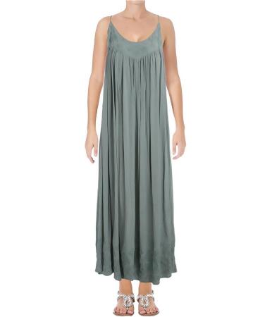 Free People Womens Embroidered Elaine Maxi Slip Dress - M