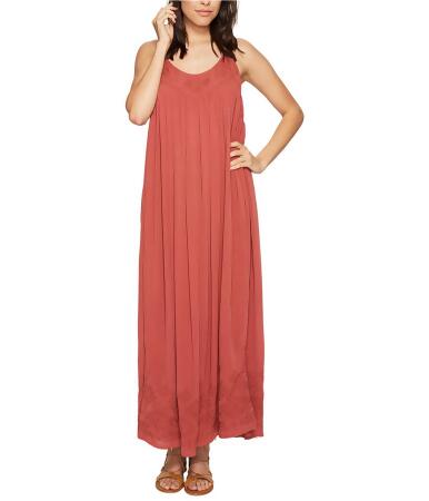 Free People Womens Embroidered Elaine Maxi Slip Dress - S