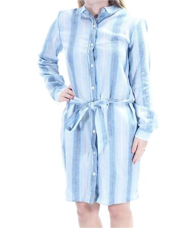 Tommy Hilfiger Womens Striped Shirt Dress - 16