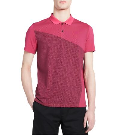 Calvin Klein Mens Colorblocked Dot Rugby Polo Shirt - 2XL