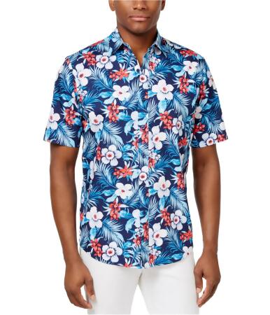 Club Room Mens Hawaiian Button Up Shirt - S