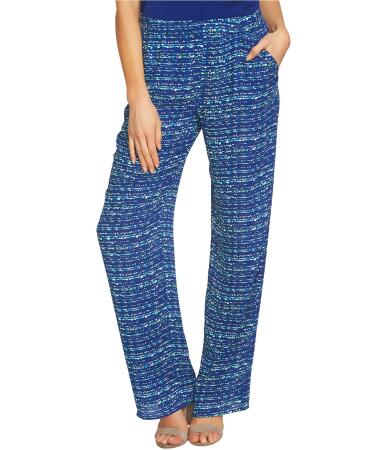 Cece Womens Abstract Casual Wide Leg Pants - L