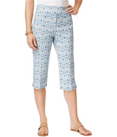 Alfred Dunner Womens Printed Casual Cropped Pants - 16