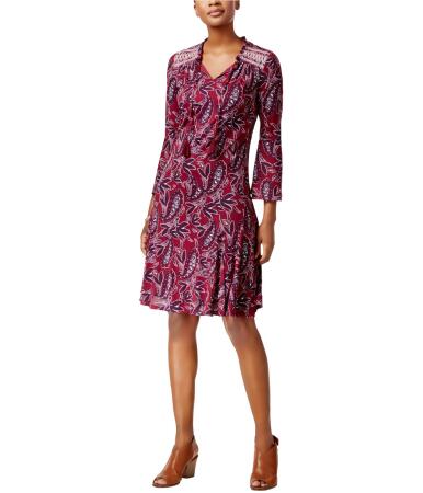 Style Co. Womens Paisley Peasant Dress - 2XL