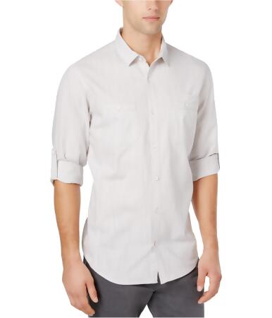I-n-c Mens Roll Tab Button Up Shirt - XL