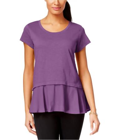 Style Co. Womens Layered Basic T-Shirt - S