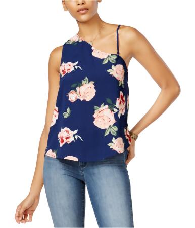Seven Sisters Womens Printed One Shoulder Blouse - XS