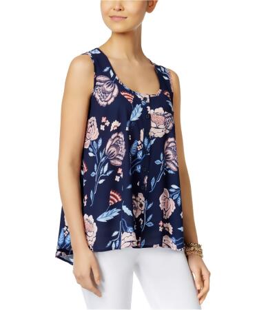 Style Co. Womens Printed Button Down Blouse - 2XL