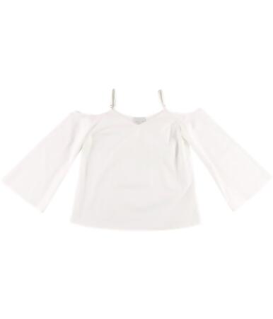 1.State Womens Cold Shoulder Knit Blouse - S
