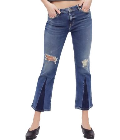Free People Womens Colorblock Cropped Jeans - 29