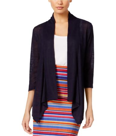 Ny Collection Womens Ribbed Cardigan Sweater - XS