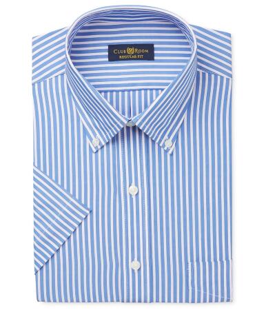 Club Room Mens Bengal Stripe Button Up Dress Shirt - 15