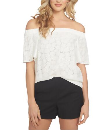 1.State Womens Flounce Knit Blouse - M