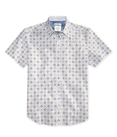 Con.struct Mens Stretch Foulard Button Up Shirt - M