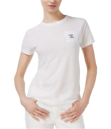 Rachel Roy Womens Live To Love Basic T-Shirt - L