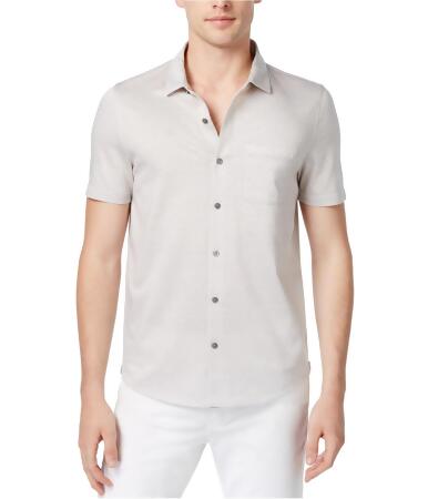 Michael Kors Mens Diamond Button Up Shirt - L