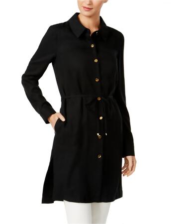 Calvin Klein Womens Button-Front Jacket - 14