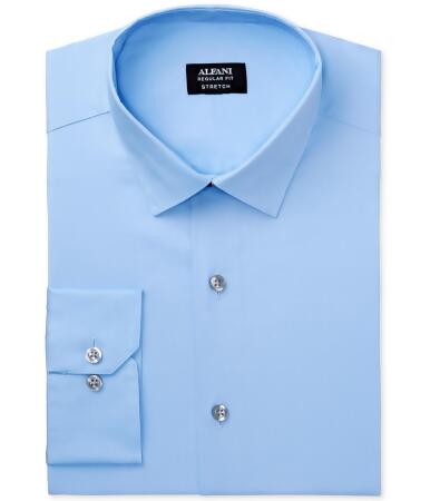 Alfani Mens Stretch Solid Button Up Dress Shirt - 15 1/2