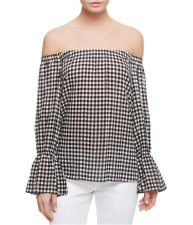 Sanctuary Clothing Womens Check Knit Blouse - S