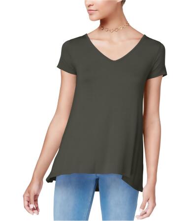 Hippie Rose Womens Strappy Back Basic T-Shirt - L