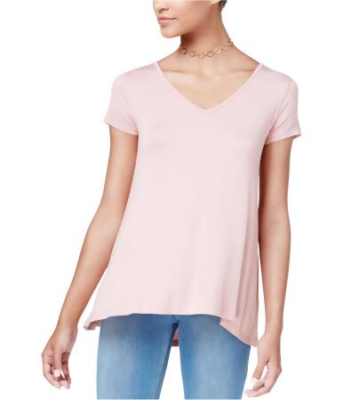 Hippie Rose Womens Strappy Back Basic T-Shirt - L