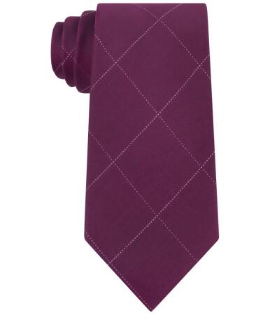 Calvin Klein Mens Classic Windowpane Necktie - One Size