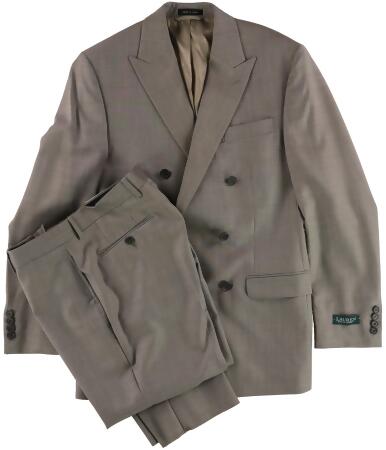 Ralph Lauren Mens Classic Wool Double Breasted Suit - 38