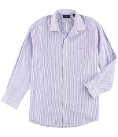 Club Room Mens Non-Wrinkle Stripe Button Up Dress Shirt - 17 1/2