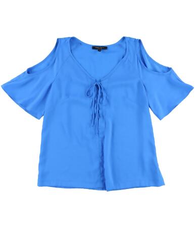 Nanette Lepore Womens Cold Shoulder Pullover Blouse - S