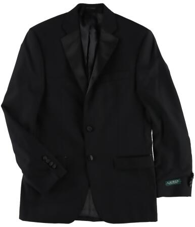 Ralph Lauren Mens Textured Contrast Two Button Blazer Jacket - 38