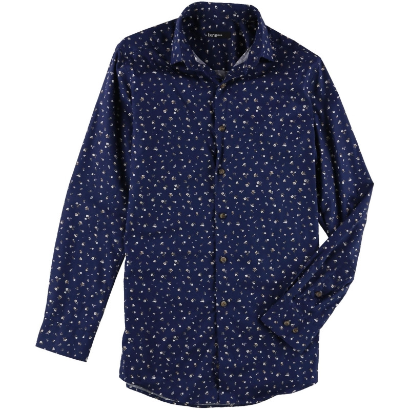 slim floral dress shirt