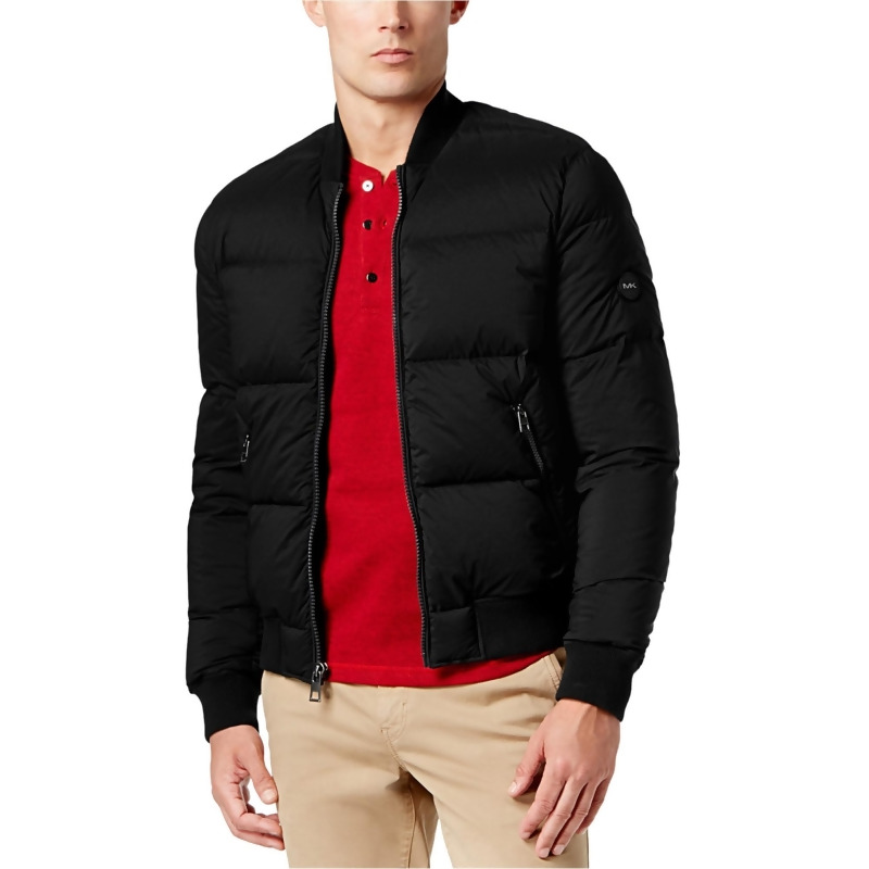 michael kors black puffer jacket