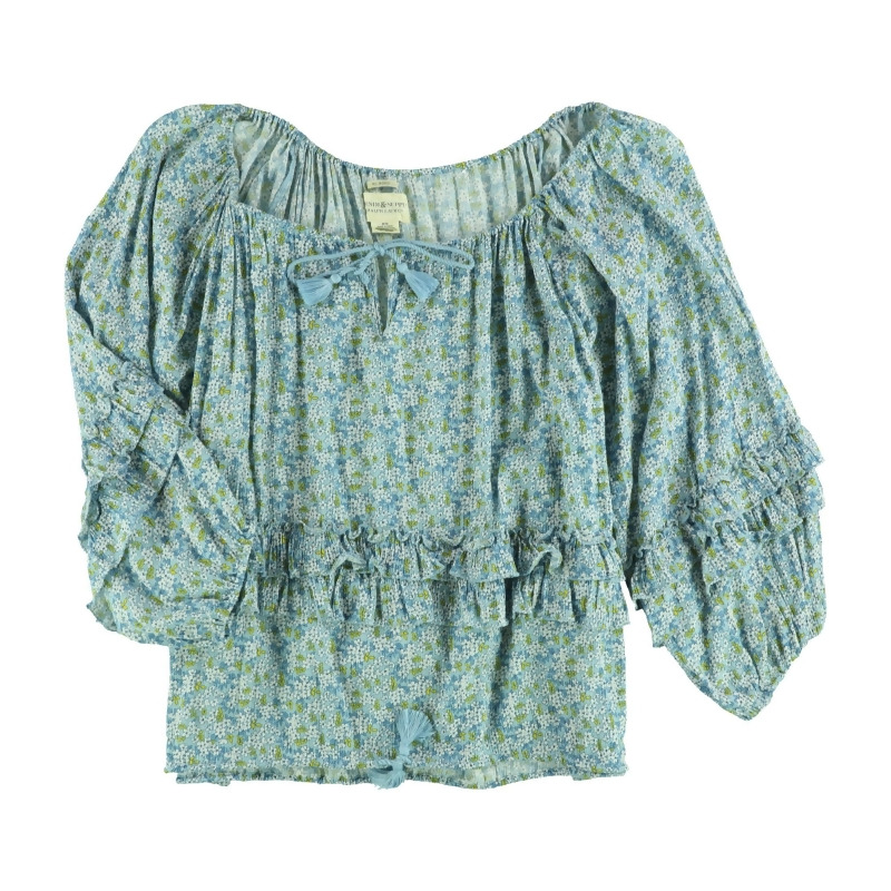 gauze peasant blouse