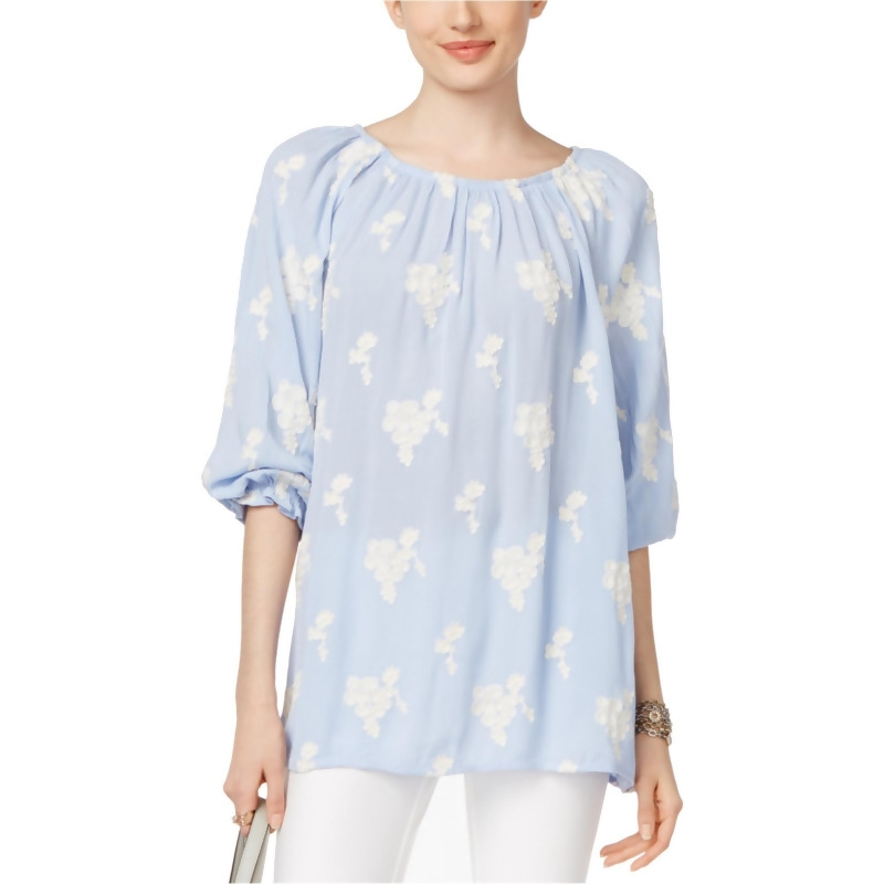 chelsea and theodore embroidered peasant blouse