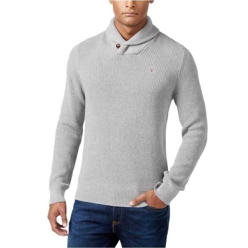 tommy hilfiger grey jumper mens