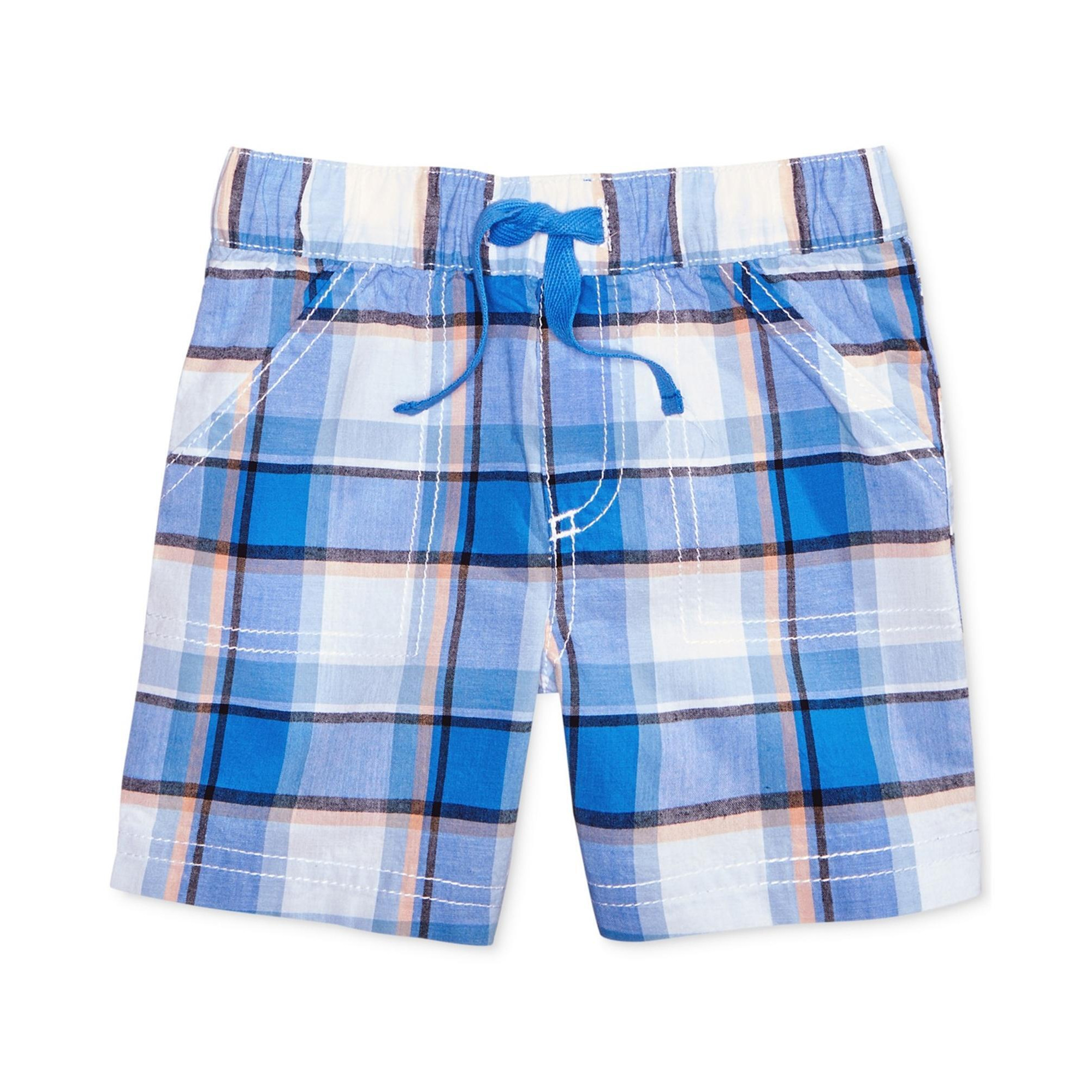 First Impressions Boys Plaid Casual Walking Shorts, Style # 6057FI419 alternate image