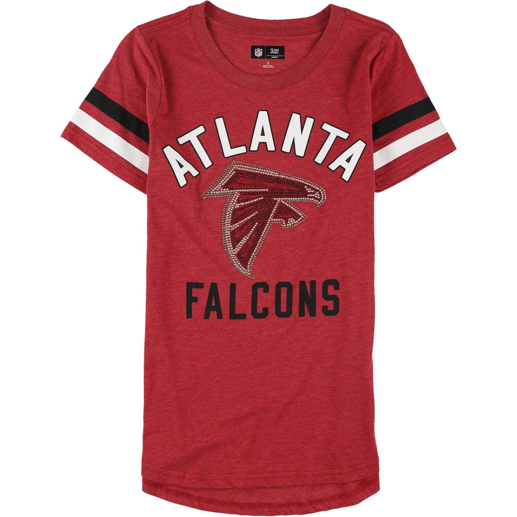 NFL Womens Atlanta Falcons Rhinestone Embellished T-Shirt, Style # 6J9-228-1 alternate image