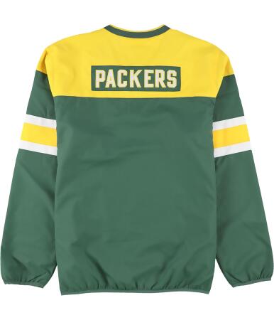 G-III Sports Mens Green Bay Packers Windbreaker Jacket, Green, Large